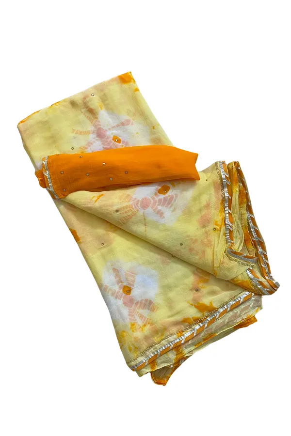 Mirror_work_tie_dye_saree_-__Yellow