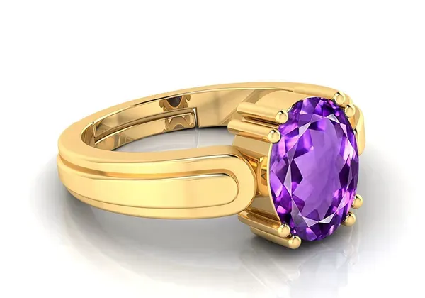 Amethyst_Stone_Created_Adjustable_Woman_&_Man_Katela_Ring_With_Lab_Certificate