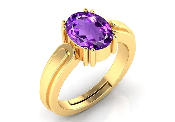 Amethyst_Stone_Created_Adjustable_Woman_&_Man_Katela_Ring_With_Lab_Certificate