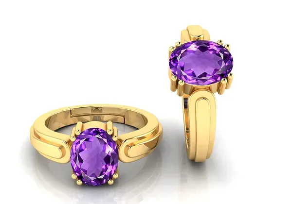 Amethyst_Stone_Created_Adjustable_Woman_&_Man_Katela_Ring_With_Lab_Certificate