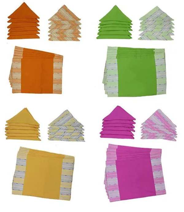 Pack_of_18_Piece_Cotton_Yellow_Awning_Stripe_Printed_Collection_Place_Mat_and_Napkin_For_Dining_Room_and_Living_Room