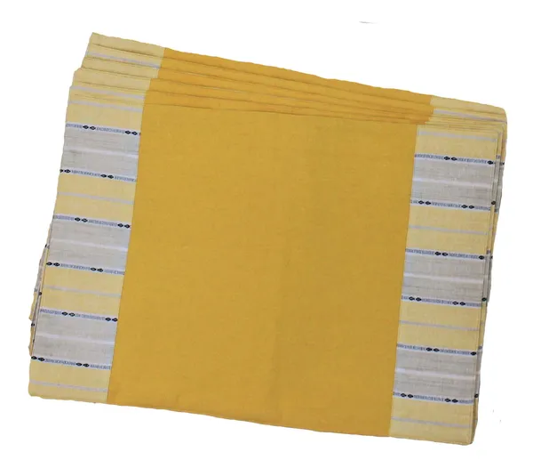 Pack_of_18_Piece_Cotton_Yellow_Awning_Stripe_Printed_Collection_Place_Mat_and_Napkin_For_Dining_Room_and_Living_Room