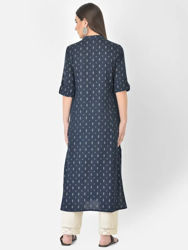 Navy_Blue_Cotton_Ikat_Printed_A-line_Kurta