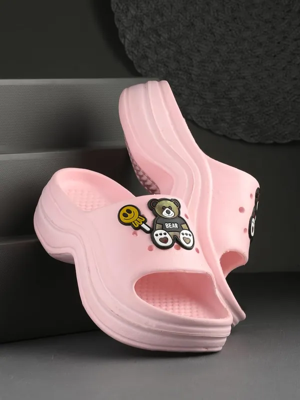 Womens_Pink_Rubber_Waterproof_Slippers_-_8_Uk