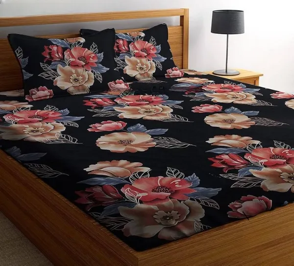 BLACK_GOLDEN_Premium_Floral_Bedsheet_with_2_Pillow_Covers_(72X78X_Up_to_10_Inches)_&_360_Degree_Elasticated