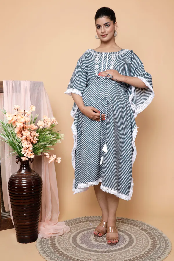 Maternity_Wear_Cotton_Printed_Kaftan_with_Tie_Ups_for_More_Comfort