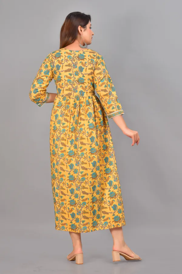 Maternity_Women_A-line_Yellow_Dress