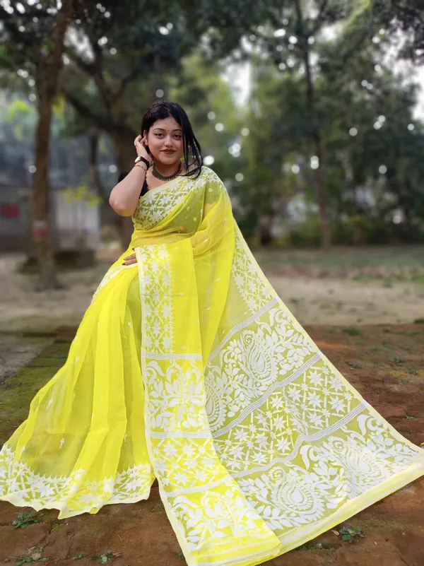Yellow_Premium_Quality_Dhakai_Jamdani_Saree
