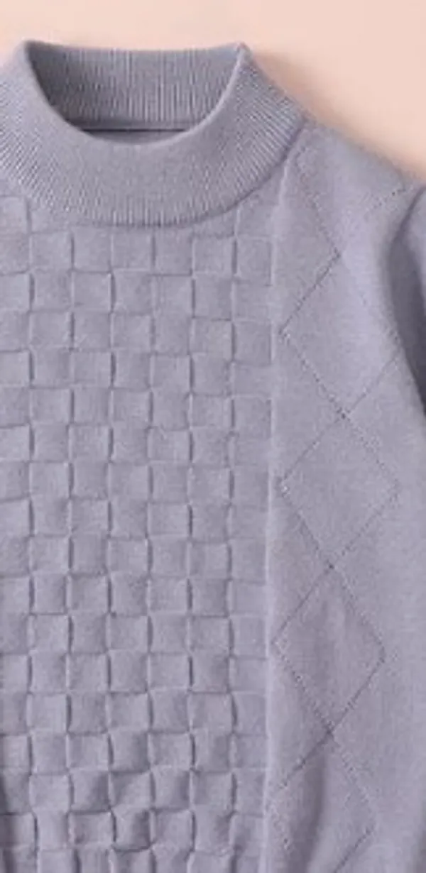 100%_Cotton_Purple_Premium_Knitted_Pullover_For_Kids
