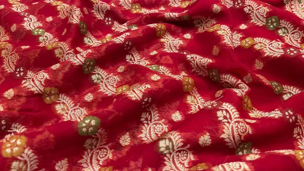 Humairah_Presents_Pure_Handloom_Maroon_Chiffon_Resham_Zari_Floral_Diagonal_Stripe_with_Minakari_Zari_Boota_Anchal_and_Minakari_Border_with_Maroon_Blouse