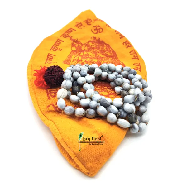 Vaijayanti_jaap_japa_mala_108+1_Beads_With_Cotton_Gaumukhi_bag_Jholi