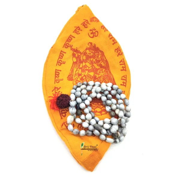 Vaijayanti_jaap_japa_mala_108+1_Beads_With_Cotton_Gaumukhi_bag_Jholi