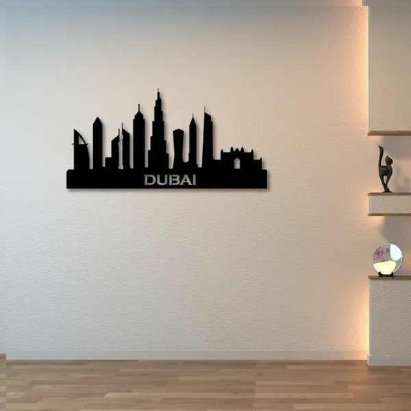 Wooden_Wall_Art_for_Home_Decoration__|_Dubai_Skyline__|_Black