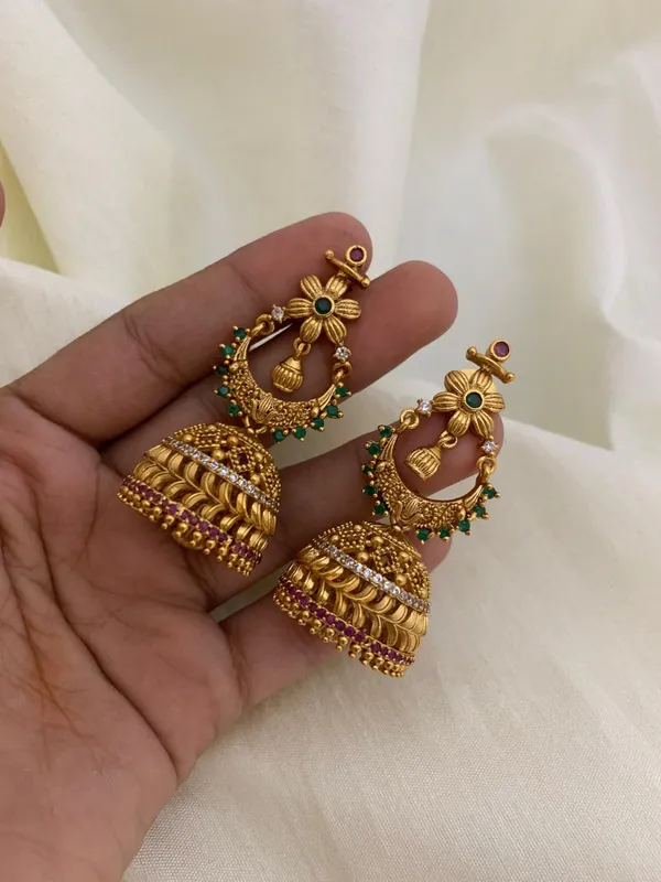 Anoma_Antique_Jhumki_Earrings