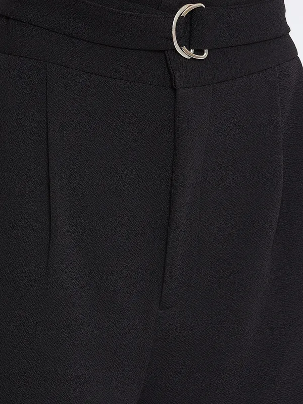 Black_Polyester_Short_For_Women