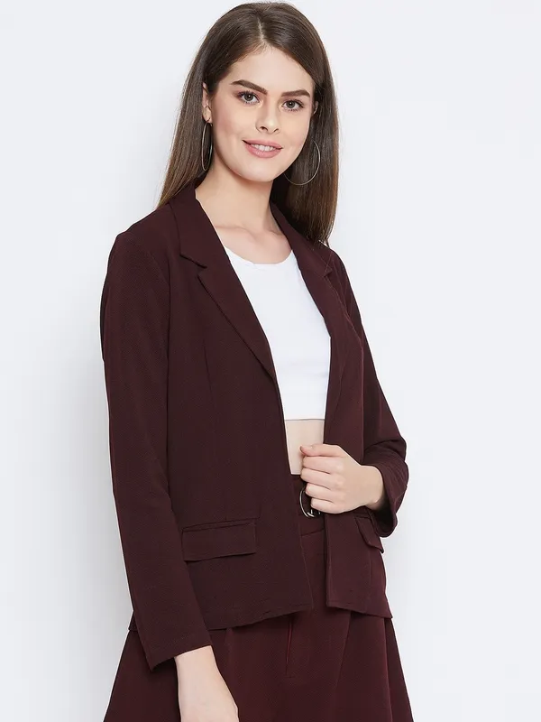 Maroon_Polyster_Blend_Coat_For_Women