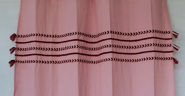 Pack_of_2_Cotton_Pink_Boho_Braids_Collection_Curtain_Set_for_Window_and_Door