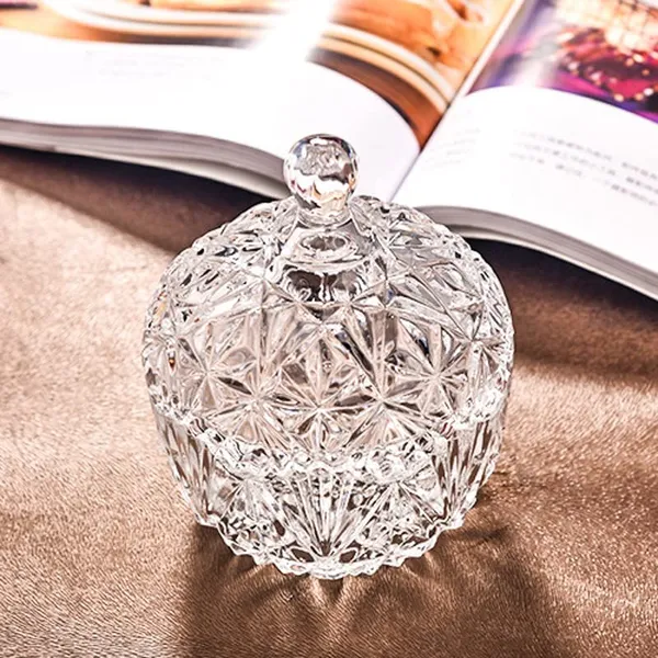 premium_Glass_Candy_Dish_with_Lid,_Crystal_Candy_Jar,_Cookie_Jar,_Flower_Decorative_Candy_Bowl