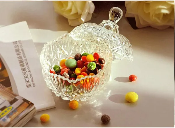 premium_Glass_Candy_Dish_with_Lid,_Crystal_Candy_Jar,_Cookie_Jar,_Flower_Decorative_Candy_Bowl