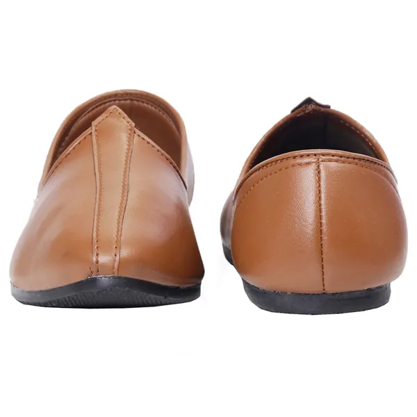 Black_&_Silver_&_Tan_&_Brown_PU_Premium_Jutis_Shoe_For_Men