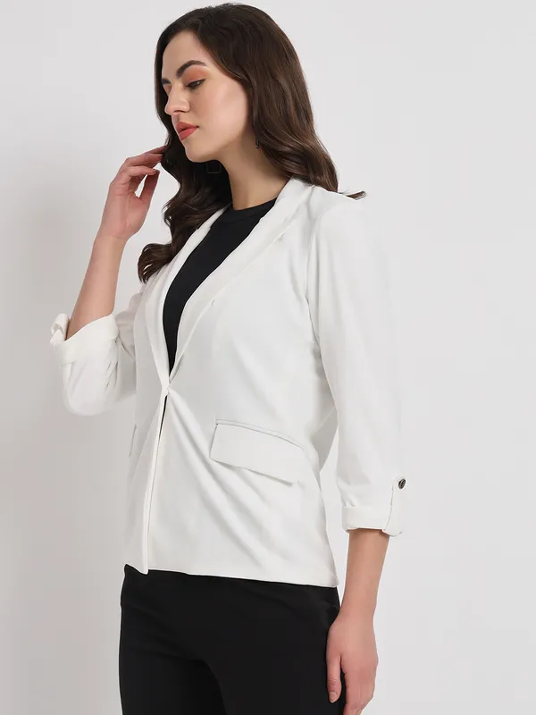 Zastraa_Off_White_Single-Breasted_Peaked_Lapel_Collar_Casual_Blazer