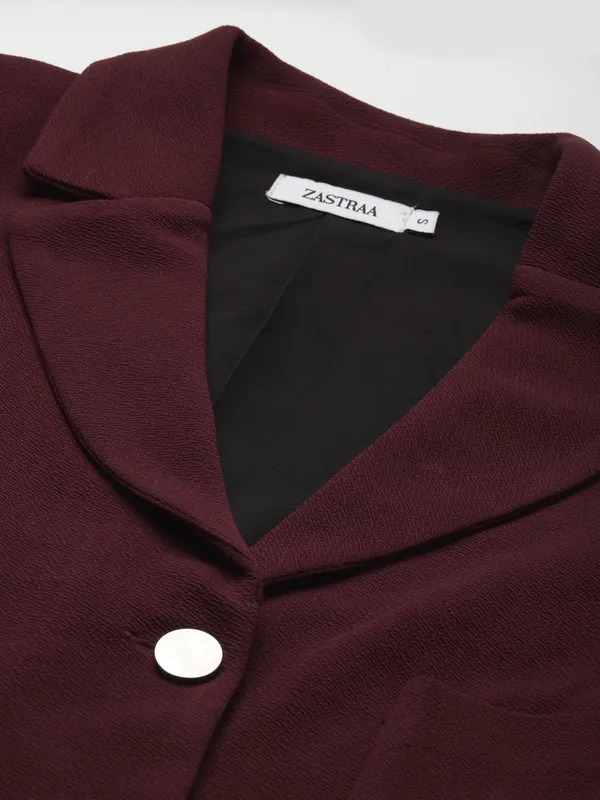 Maroon_Polyester_Blazer_For_Women