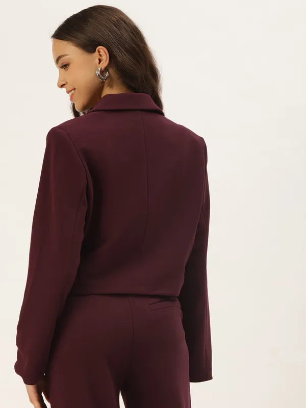 Maroon_Polyester_Blazer_For_Women