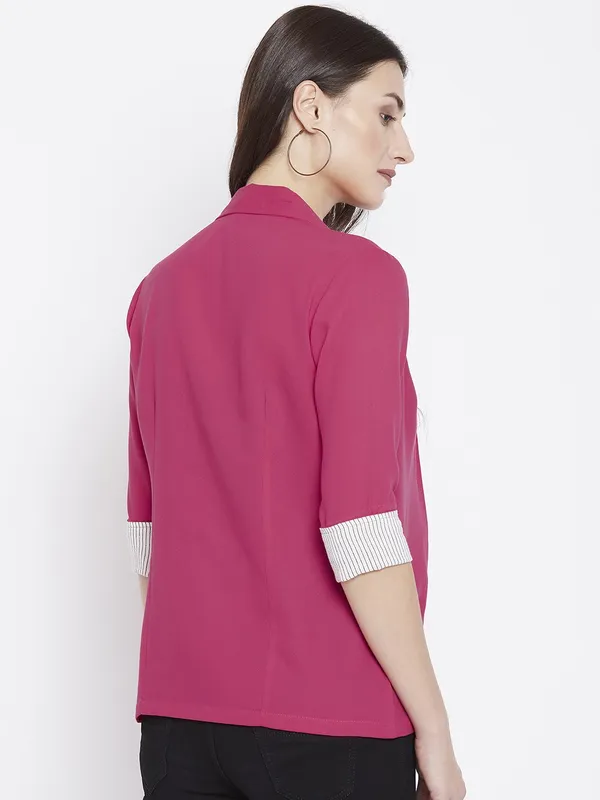 Pink_Polyester_Coat_For_Women