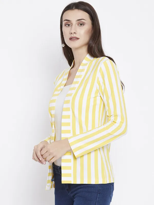 Yellow_Viscose_Coat_For_Women