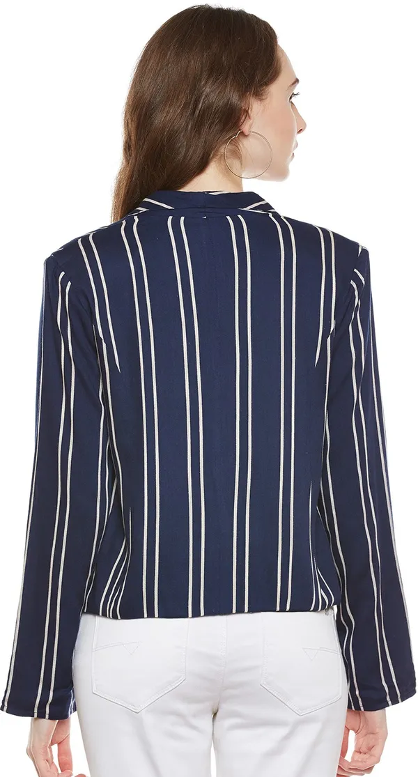Zastraa_Blue_Striped_Front-Open_Blazer