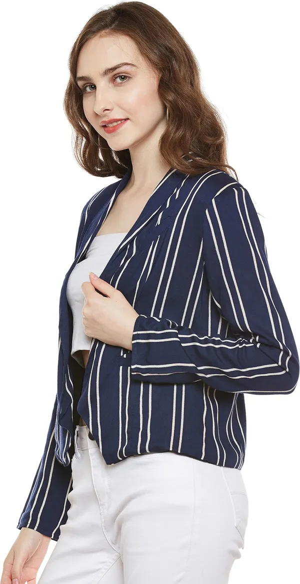 Zastraa_Blue_Striped_Front-Open_Blazer