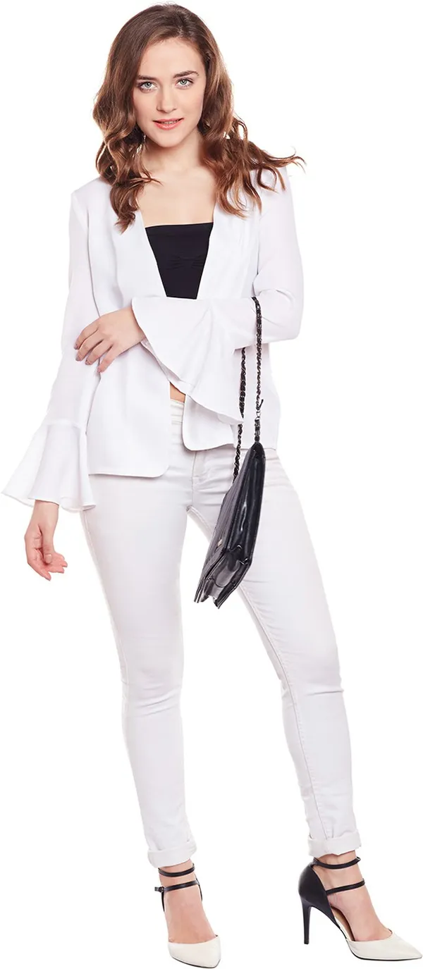 White_Polycotton_Coat_For_Women