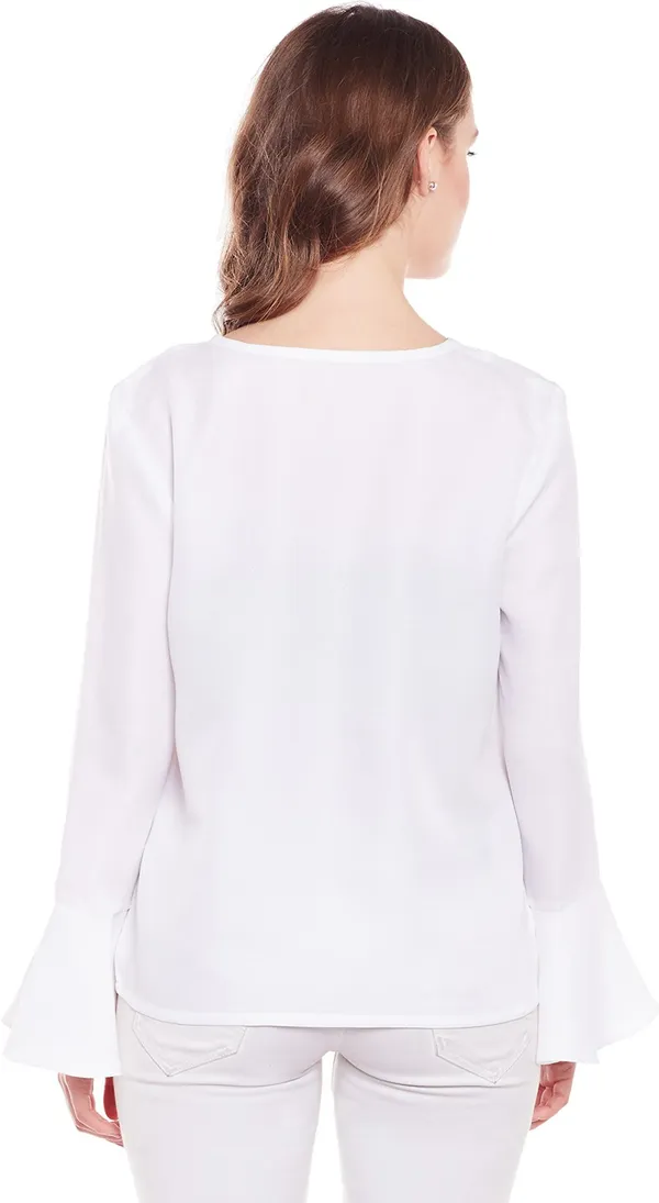 White_Polycotton_Coat_For_Women
