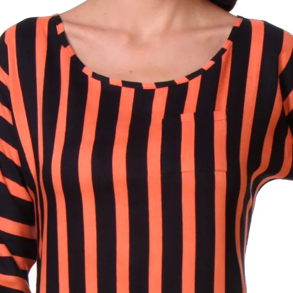 Orange_Viscose_Rayon_Top_For_Women