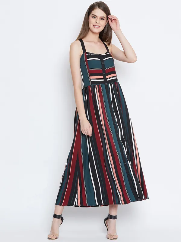 Multicolor_Polyester_Dress_For_Women