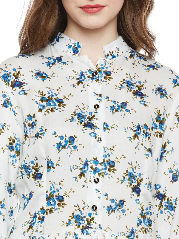White_Viscose_Rayon_Dress_For_Women