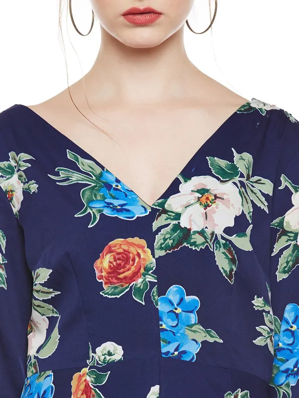 Blue_Cotton_Blend_Dress_For_Women