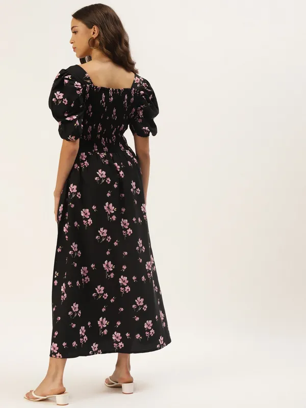 Zastraa_Women_Black_&_Pink_Floral_Print_Crepe_Maxi_Dress