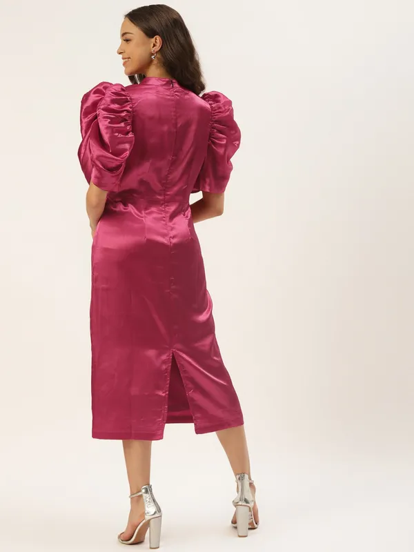 Pink_Satin_Dress_For_Women