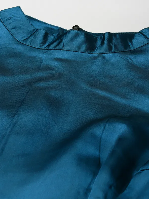 Blue_Satin_Dress_For_Women