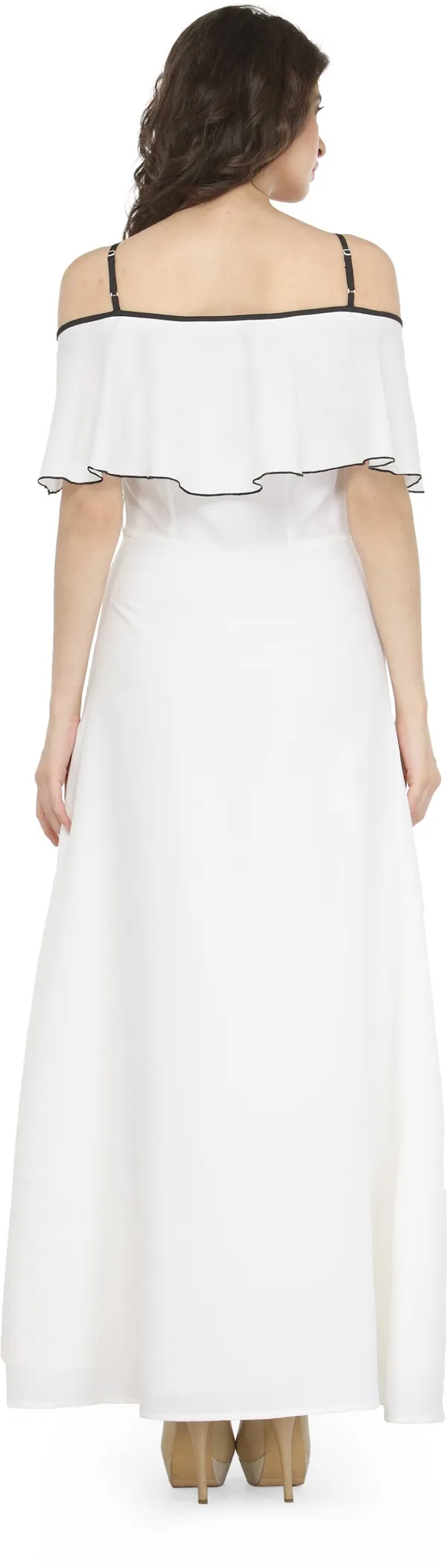 White_Cotton_Blend_Dress_For_Women