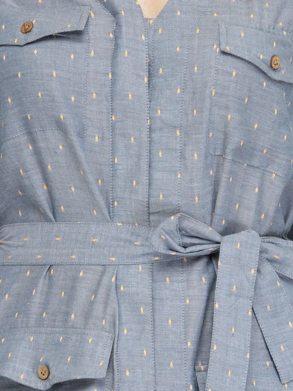 Blue_Cotton_Blend_Dress_For_Women
