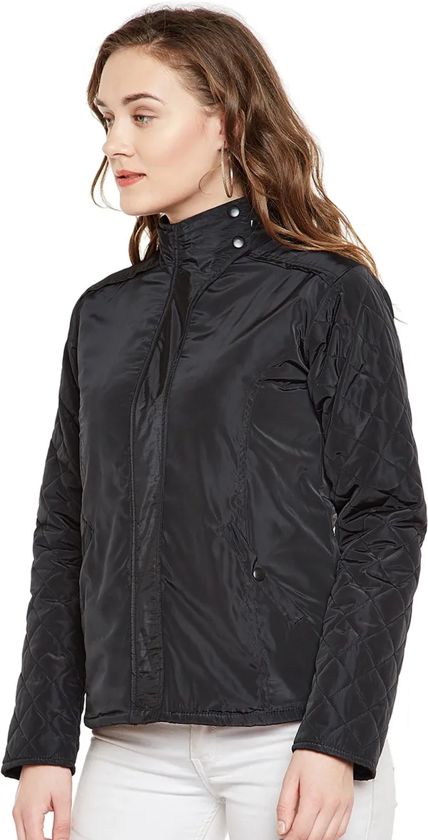 Black_Polyester_Jacket_For_Women