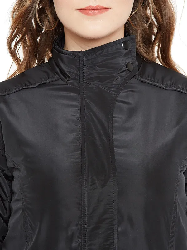 Black_Polyester_Jacket_For_Women