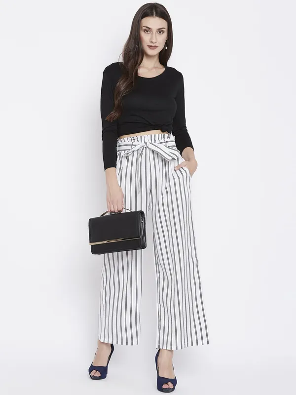 White_Viscose_Rayon_Trouser_For_Women