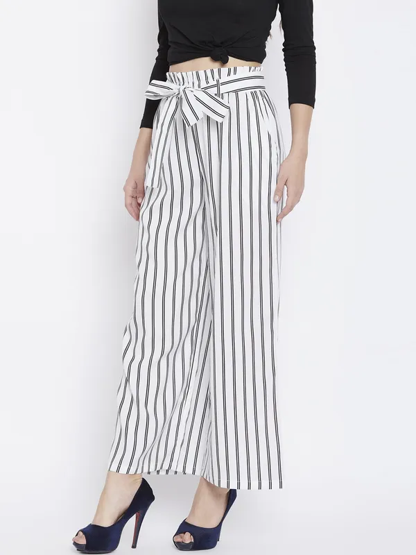 White_Viscose_Rayon_Trouser_For_Women