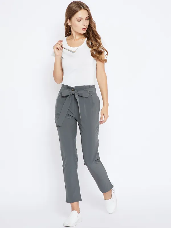 Grey_Viscose_Rayon_Trouser_For_Women