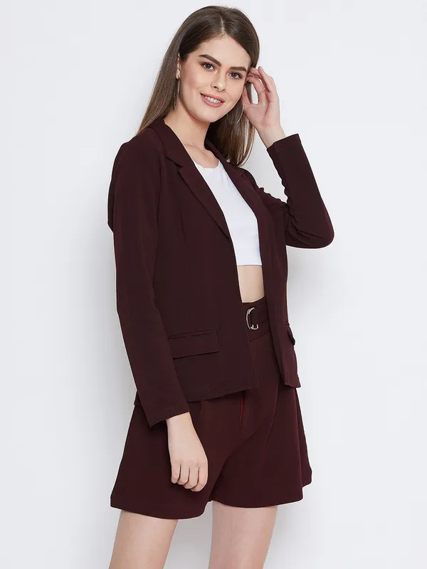 Maroon_Polyester_Suit_For_Women