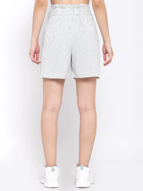 White_Pure_Cotton_Short_For_Women