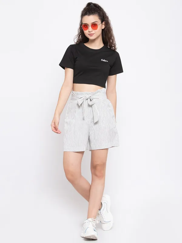 White_Pure_Cotton_Short_For_Women